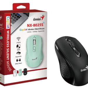 Genius NX-8025S, bežični miš, silent, crni; 