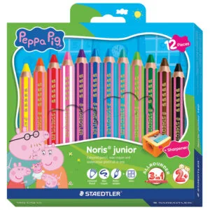Boje drvene 12boja jumbo 3u1 Peppa Pig Staedtler
