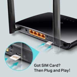 ARCHER MR402;  AC1200 Wireless Dual Band 4G LTE Router;  