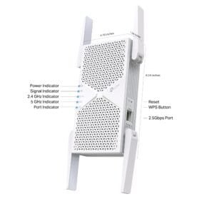RE405BE;  TP LINK BE6500 Dual-Band Wi-Fi 7 Range Extender
