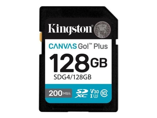 KINGSTON 128GB SDXC Canvas Go Plus Gen4 KINGSTON 128GB SDXC Canvas Go Plus Gen4