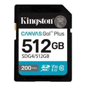 KINGSTON 512GB SDXC Canvas Go Plus Gen4; 