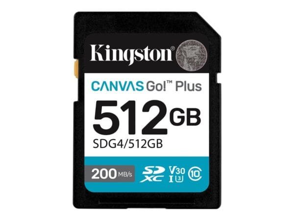 KINGSTON 512GB SDXC Canvas Go Plus Gen4 KINGSTON 512GB SDXC Canvas Go Plus Gen4;