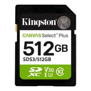 KINGSTON 512GB SDXC Canvas Select Plus Gen3