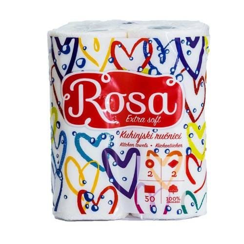 Papirnati ručnici u roli 23cm 2-sl. 2/1 Rosa Extra soft; 