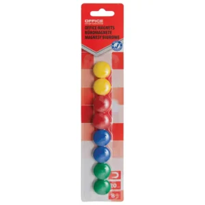Magneti promjer 20mm Office products 8/1 miks boje;