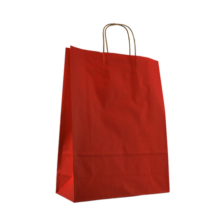 Vrećica papirnata MIDI 260x350x120mm tamno crvena